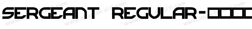 Sergeant Regular字体转换
